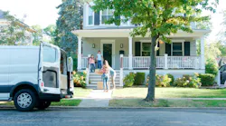 A family moves into a recently purchased home.