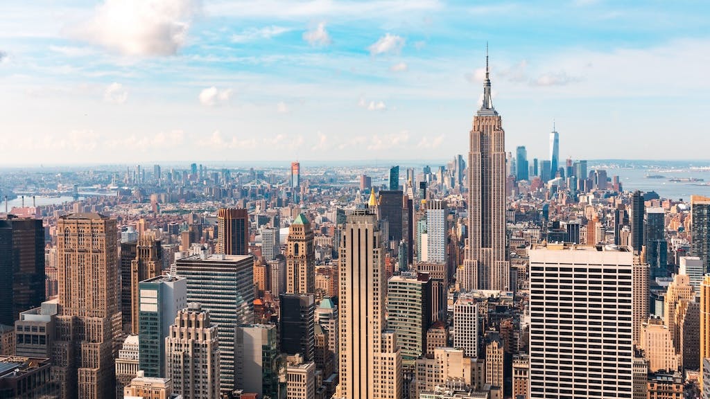 A view of the New York City skyline, a metro area that has seen its population increase.