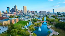 A view of the the Indianapolis city skyline, a city that expects to see its home sales increase. A view of the the Indianapolis city skyline, a city that expects to see its home sales increase.