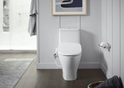 Bidet style toilets are a popular choice for new homes and with both WaterSense and ADA certification, ideal for occupant comfort and water conservation. Photo courtesy of Kohler. Bidet style toilets are a popular choice for new homes and with both WaterSense and ADA certification, ideal for occupant comfort and water conservation. Photo courtesy of Kohler.