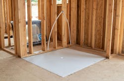 Ease of installation meets durability and protection with KurbX curbless structural shower pans. ©Insignia Studios Ease of installation meets durability and protection with KurbX curbless structural shower pans. ©Insignia Studios