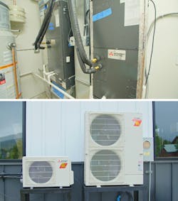 With a complement of Mitsubishi air-source heat pumps on the outside and two Hyper-Heating INVERTER® condensers on the inside, the Panorama Idea Home meets carbon-neutral and high-performance energy efficiency goals year-around. ©Insignia Studios With a complement of Mitsubishi air-source heat pumps on the outside and two Hyper-Heating INVERTER® condensers on the inside, the Panorama Idea Home meets carbon-neutral and high-performance energy efficiency goals year-around. ©Insignia Studios