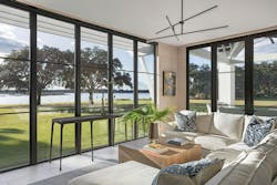 Interior of the Andell Bluff Pool House Interior of the Andell Bluff Pool House