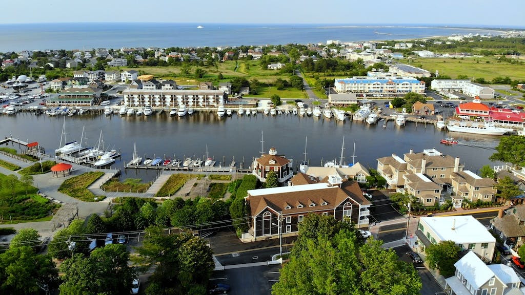 Aerial view of homes in Delaware