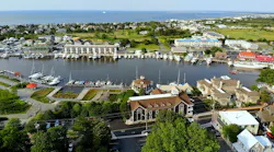 Aerial view of homes in Delaware