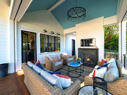 Outdoor living space at The House That Blues Built Outdoor living space at The House That Blues Built