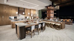 The kitchen and column detail in The New American home 2025. The kitchen and column detail in The New American home 2025.