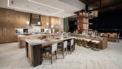 The kitchen and column detail in The New American home 2025. The kitchen and column detail in The New American home 2025.