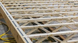 Open Joist truss system assembly for The Picket Fence Idea Home Open Joist truss system assembly for The Picket Fence Idea Home