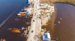 Homes in Florida flooded following a hurricane