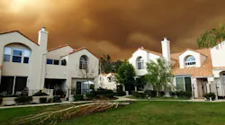 Fire creeping up on stucco homes in Southern California