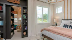 The America at Home Study Concept Home in Pittsboro, N.C., features a 'secret room' in the primary suite, providing a comfy escape from daily stresses. | Photo: Amber Gluckin