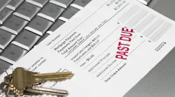 A past due notice for a mortgage payment
