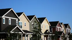 Row of new homes