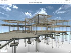 The NEWLOOK team is using BIM modeling to help envision and ultimately accomplish this complicated build. The NEWLOOK team is using BIM modeling to help envision and ultimately accomplish this complicated build.