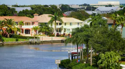 Homes in Tampa, Fla., where property taxes are high