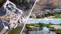 Examples of homes devastated by extreme weather and natural disasters Examples of homes devastated by extreme weather and natural disasters