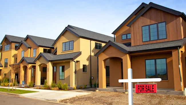 New housing community with homes available for sale