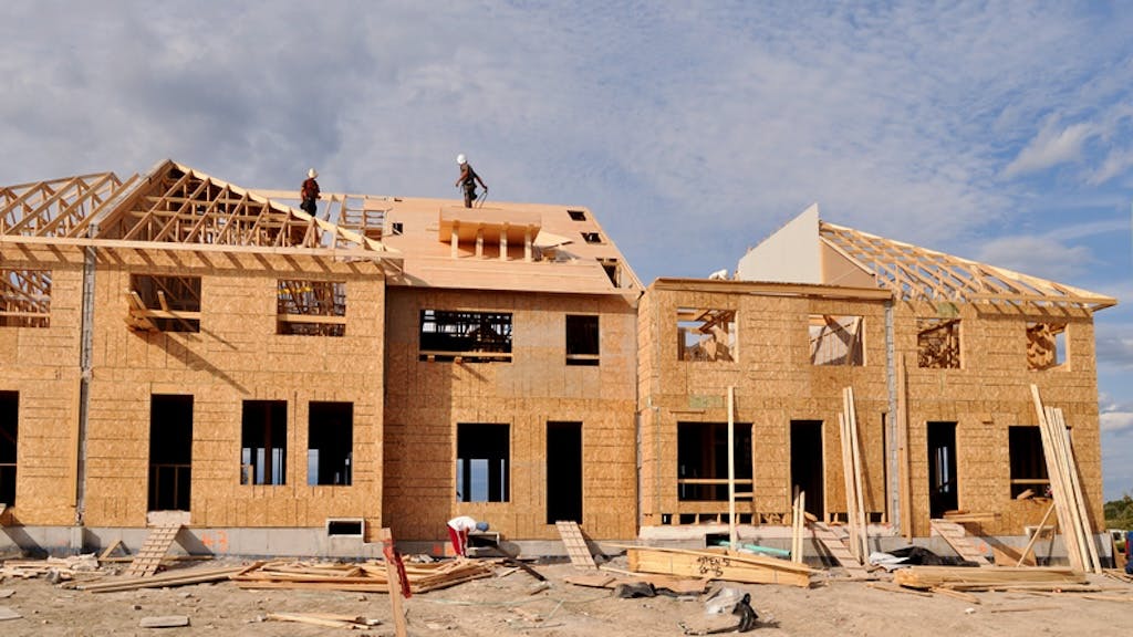 Townhomes under construction