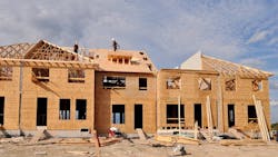 Townhomes under construction Townhomes under construction