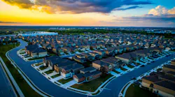Suburban neighborhood near Austin, Texas