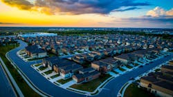 Suburban neighborhood near Austin, Texas Suburban neighborhood near Austin, Texas
