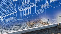 AI in home building concept AI in home building concept