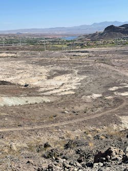 From the east slope of the property you can see all the way to Lake Las Vegas. From the east slope of the property you can see all the way to Lake Las Vegas.