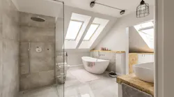 Bathroom with aging-in-place features