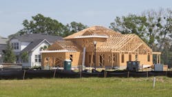 Single-family home under construction Single-family home under construction