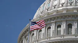 American flag at U.S. Capitol