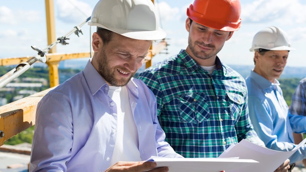 Home builders in a meeting