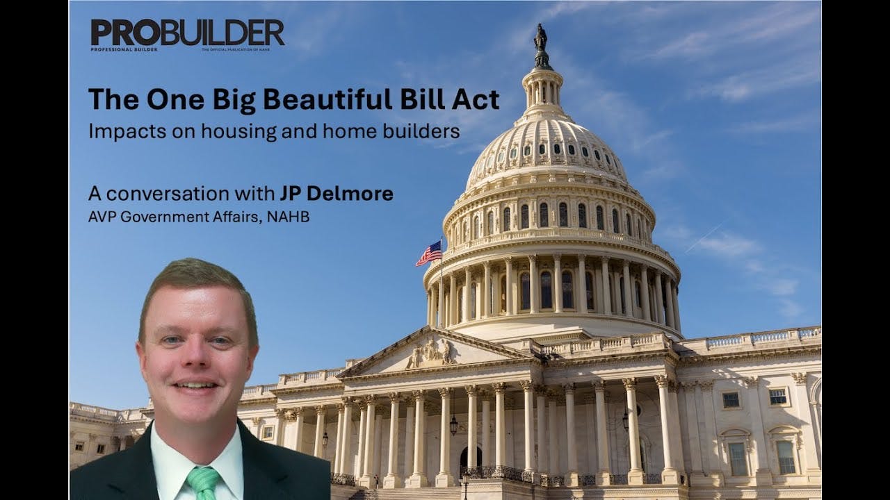 What's Behind the One Big Beautiful Bill for Home Builders?