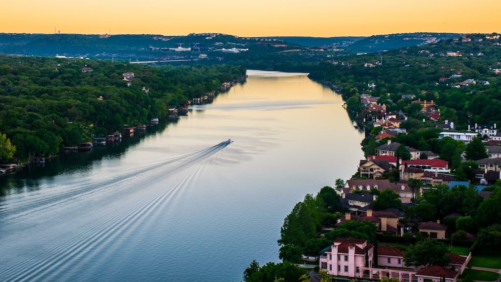 River running through Austin, Texas