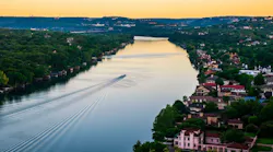 River running through Austin, Texas