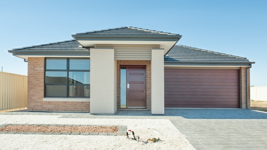 Small suburban single-family home