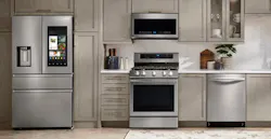 Samsung's full suite of major appliances includes refrigerators, wall overs, ranges, cooktops & hoods, microwave ovens, dishwashers, washers & dryers, and accessories. Samsung's full suite of major appliances includes refrigerators, wall overs, ranges, cooktops & hoods, microwave ovens, dishwashers, washers & dryers, and accessories.