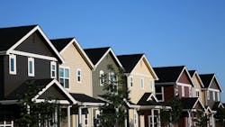 Row of homes Row of homes