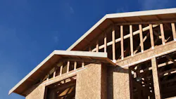 A single-family home under construction