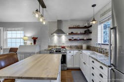 Our carriage house includes an updated, charming, well-appointed kitchen. Our carriage house includes an updated, charming, well-appointed kitchen.
