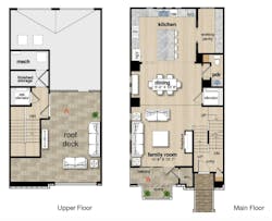 Main floor at Park Station Townhomes Main floor at Park Station Townhomes