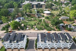 Aerial view of outdoor space at Park Station Townhomes Aerial view of outdoor space at Park Station Townhomes