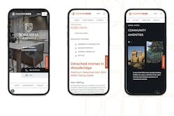 View of CountryWide Homes' website on mobile View of CountryWide Homes' website on mobile