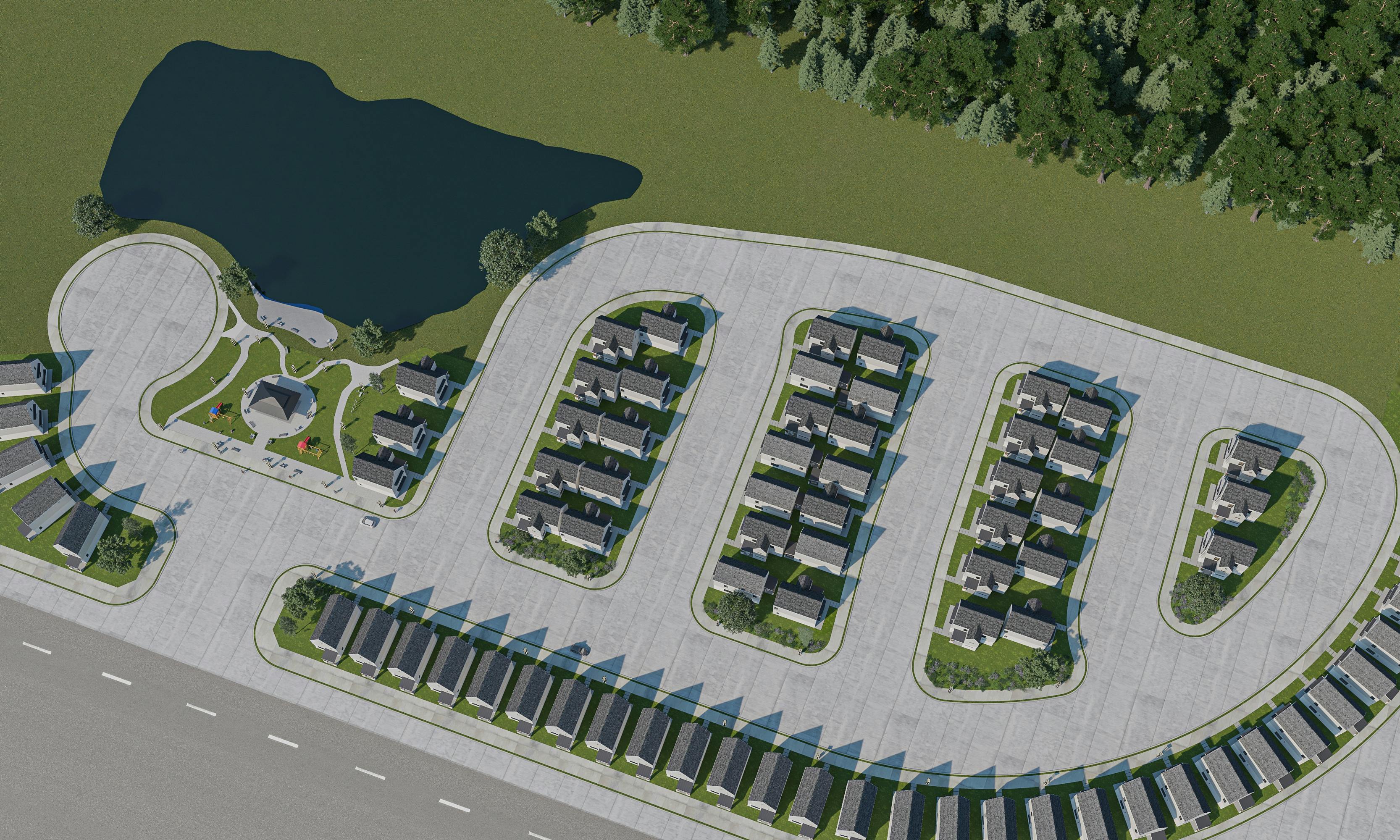 Aerial view of Zuri Gardens