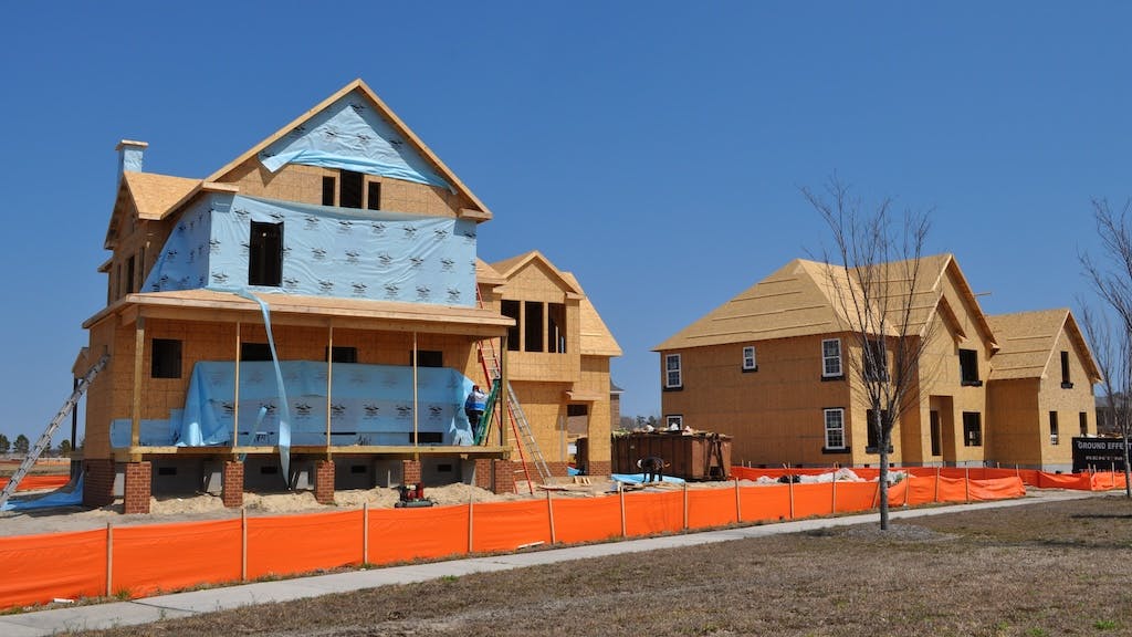 New homes under construction