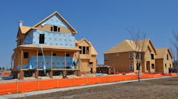 New homes under construction New homes under construction