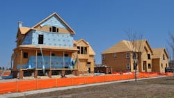 New homes under construction New homes under construction