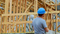 Home builder looking over work Home builder looking over work