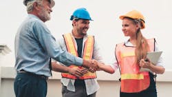 Woman in construction role Woman in construction role