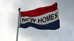 Flag reading 'New Homes'